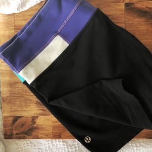 Lululemon stretchy, block colored shorts